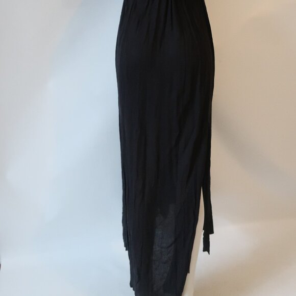 Women ASTR The Label Octavia Black Deep Plunge Cut-Out Long Gauzy Maxi Dress S​ - Picture 15 of 16